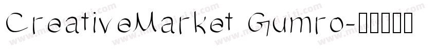 CreativeMarket Gumro字体转换